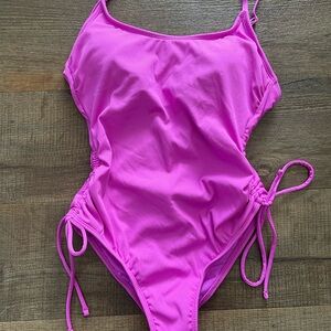 Shade & Shore Vibrant Pink One-Piece Swimsuit